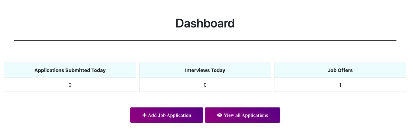 Job Hunt Manager - Full Stack developer project thumbnail